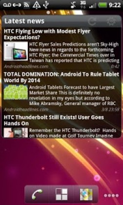 Pure news widget (scrollable) Apk