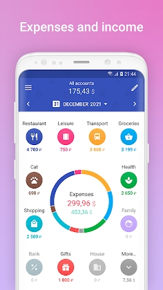 Download 1Money: expense tracker budget Mod Apk