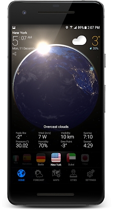 Download 3D EARTH PRO - local weather forecast & rain radar Mod Apk