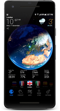 3D EARTH PRO - local weather forecast & rain radar Mod Apk