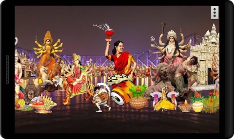 Download 4D Durga Puja, Navaratri Durgotsava Live Wallpaper Mod Apk