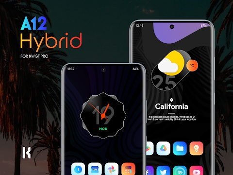 Download A12 Hybrid for KWGT Mod Apk