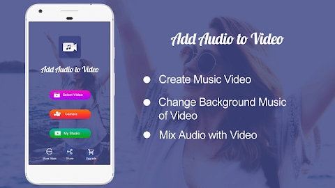 Add Audio to Video : Audio Video Mixer Mod Apk