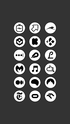 Download Android 12 White - Icon Pack Mod Apk