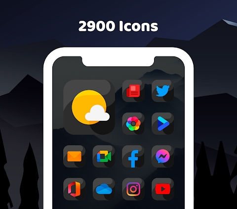 Download Anubis Black - Icon Pack Mod Apk