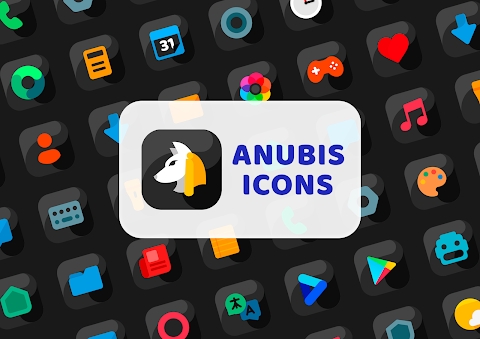 Anubis Black - Icon Pack Mod Apk