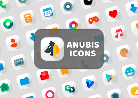 Anubis White - Icon Pack Mod Apk