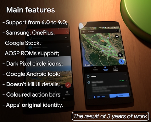 aospUI Black, Substratum theme +Samsung, Synergy Mod Apk
