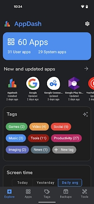 AppDash: App manager & backup Mod Apk