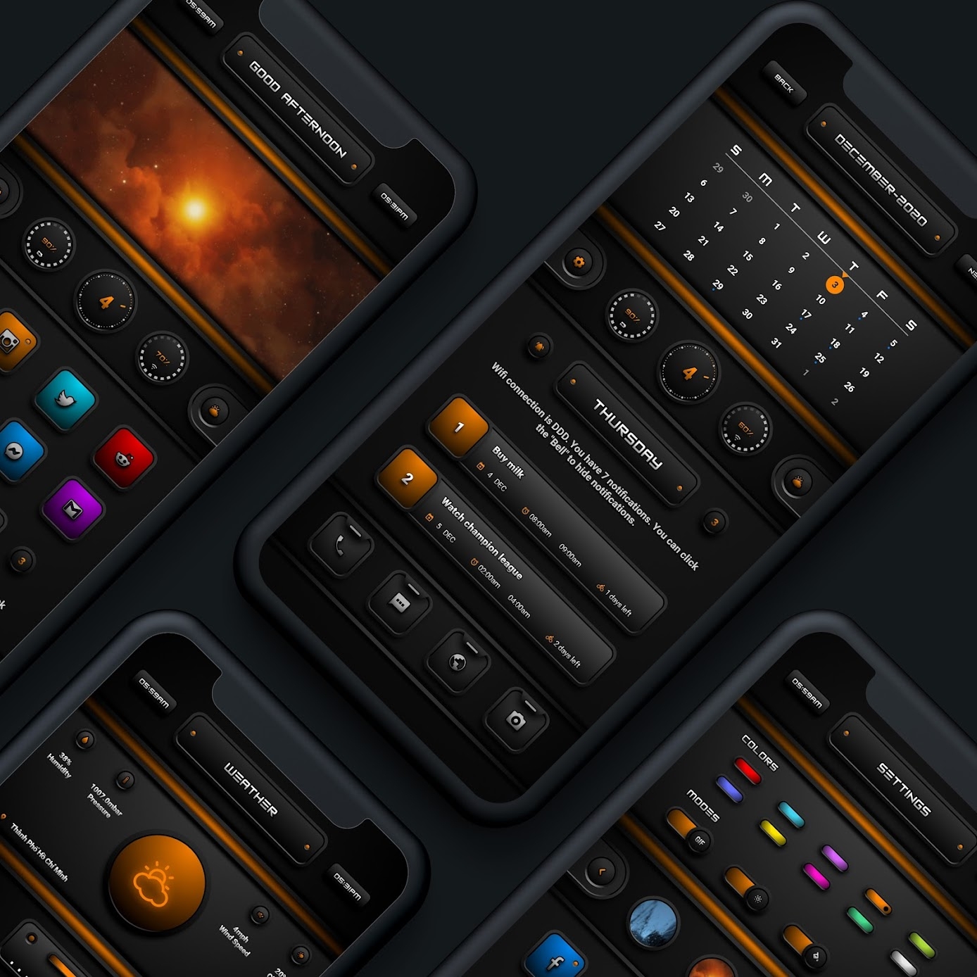 Download Armor KLWP theme V1 - ARMY Mod Apk