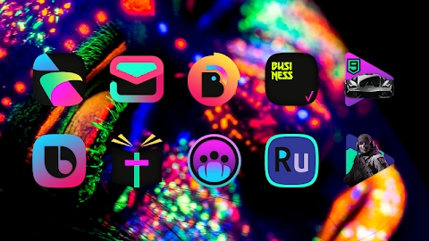 Download ATOMIC - Dark Retro Future Icons Mod Apk