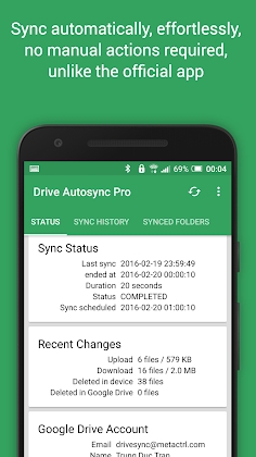 Download Autosync for Google Drive Mod Apk