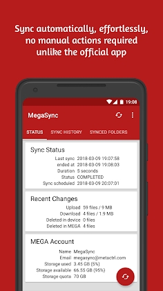 Download Autosync for MEGA - MegaSync Mod Apk
