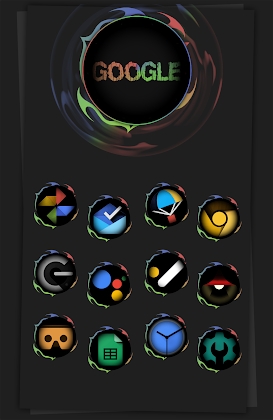 Download Black Army Omni - Icon Pack Mod Apk