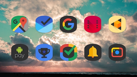 Black Cylinder Icon Pack Mod Apk