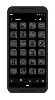 Download Black Glass Icons Mod Apk