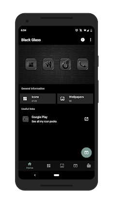 Black Glass Icons Mod Apk
