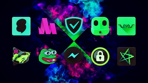 Black Light Icon Pack Mod Apk
