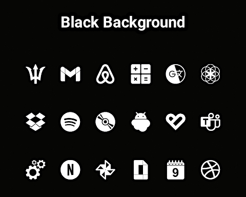 Download Black n White - Icon Pack Mod Apk
