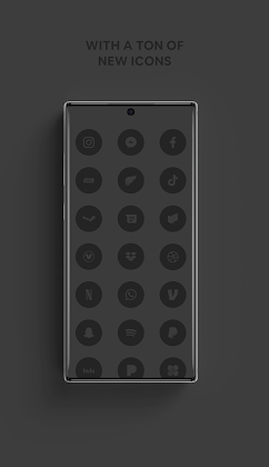 Download Blackout - A Premium Flatcon Icon Pack Mod Apk
