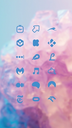 Download Blue Minimal - Icon Pack Mod Apk