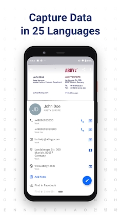 Download ABBYY Business Card Scanner Mod Apk