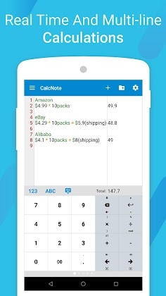 CalcNote - Notepad Calculator Mod Apk