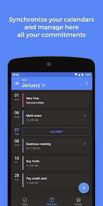Download Calendar - Agenda, Tasks and Events Mod Apk