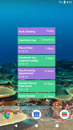 Calendar Countdown List Widget Mod Apk