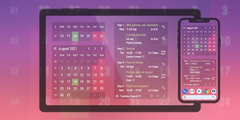 Calendar Widget: Month/Agenda Mod Apk