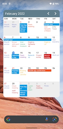 Calendar Widgets Mod Apk