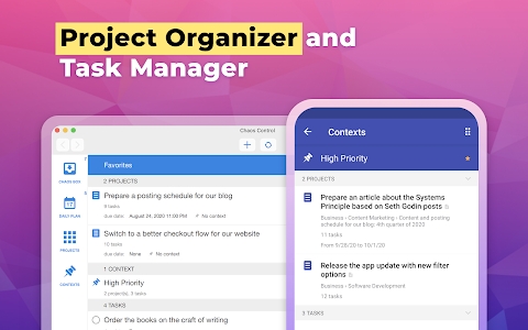 Chaos Control: GTD Organizer & Task List Manager Mod Apk