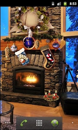 Christmas Fireplace Lwp Deluxe Mod Apk