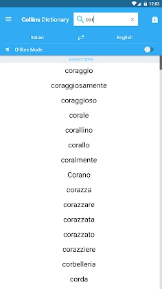 Download Collins Italian Dictionary Mod Apk