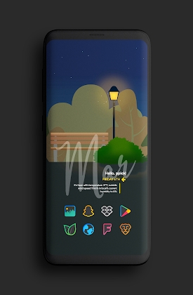 Download Color Line DARK Icon Pack Mod Apk