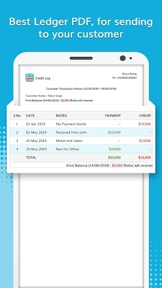 Download CreditLog: Udhar Khata Book, Ledger Account Mod Apk