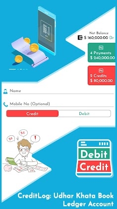 CreditLog: Udhar Khata Book, Ledger Account Mod Apk