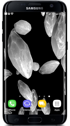 Download Crystals Particles 3D Live Wallpaper Mod Apk