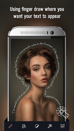Download Curve Text - Swipe to Type Mod Apk