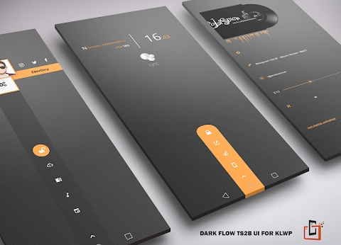 Dark Flow TS2B UI for Klwp Mod Apk