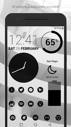 Dark Void Pro - Black Circle Icons Mod Apk