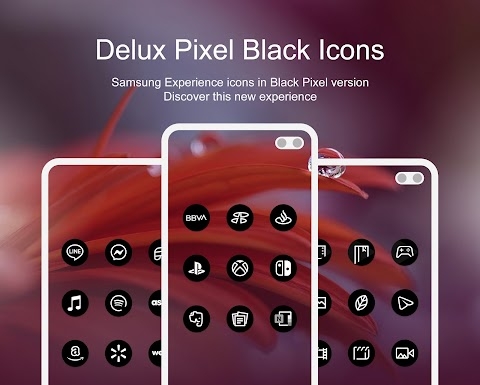 Delux Black - Round Icon Pack Mod Apk