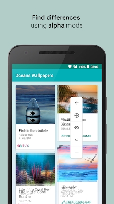 Download DesignDiff: alpha overlay pixel perfect tool Mod Apk