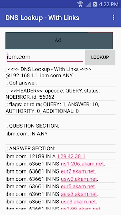 DNS Lookup - With Links Mod Apk