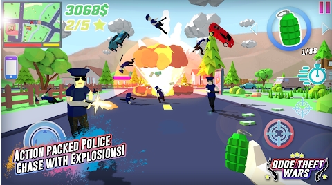 Dude Theft Wars Offline & Online Multiplayer Games Mod Apk