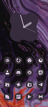Download Dynamic dark A12 icon pack Mod Apk