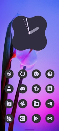Dynamic dark A12 icon pack Mod Apk