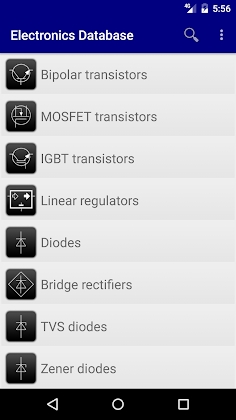Electronics Database: params of electronics parts Mod Apk