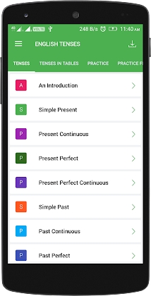 English Tenses Book Mod Apk