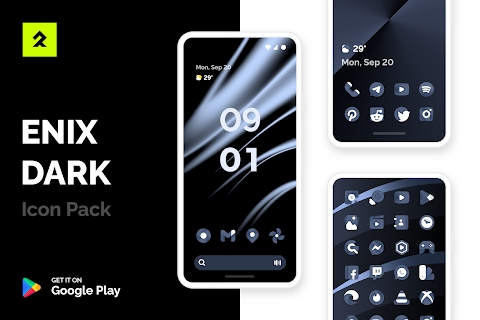 ENIX DARK Icon Pack: On sale Mod Apk